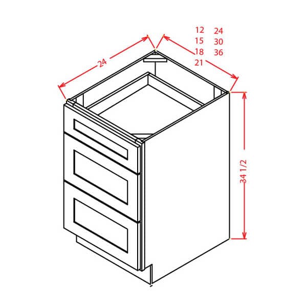 Shaker Antique White-3DB21