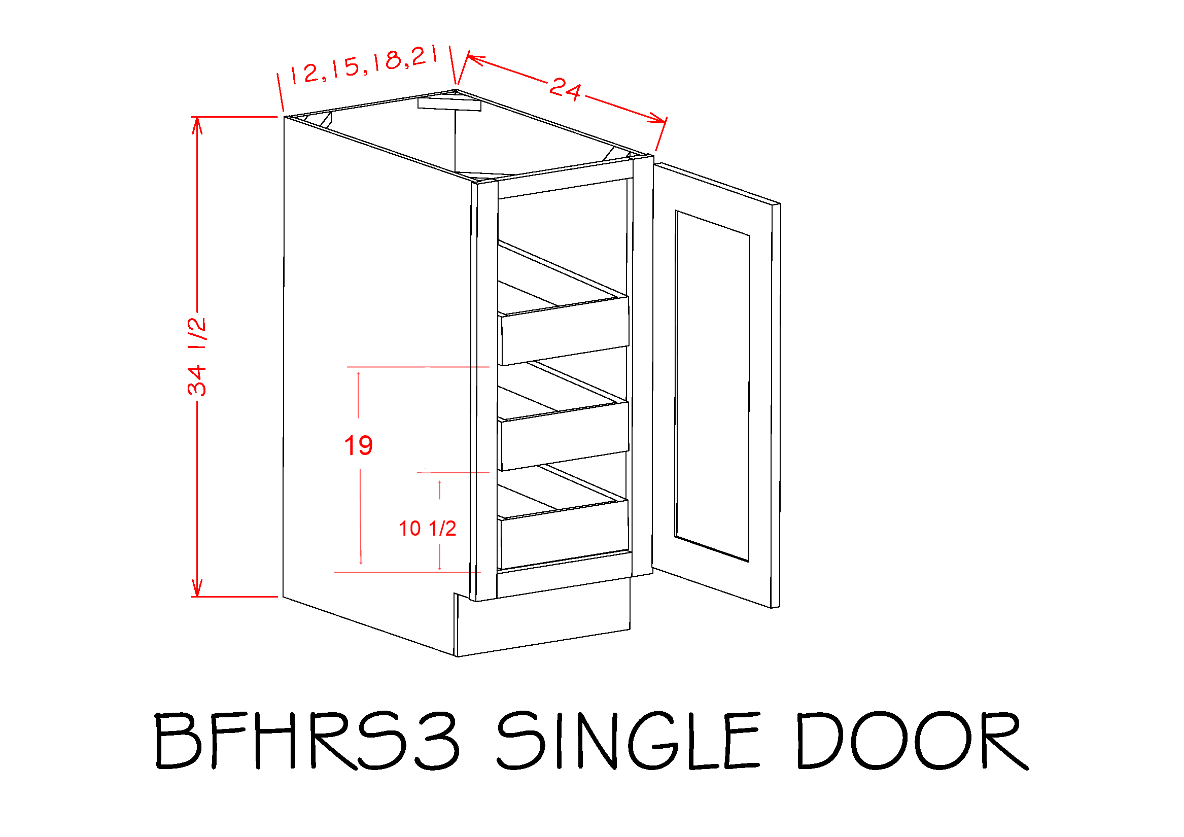 Shaker Cinder-B18FH3RS